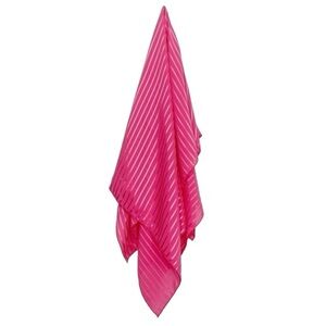 Barbie Pink Satin Stripe Bandana Scarf Top 32” x 32”